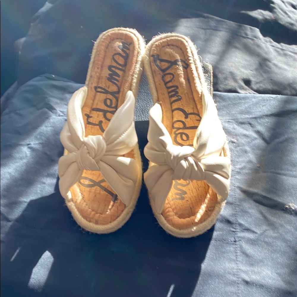 Sam Edelman Women's Cream Espadrille Sandals